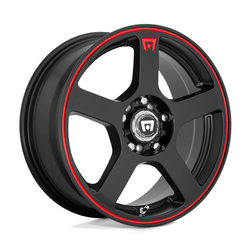 Motegi Wheels MR116 FS5 - Matte Black W/ Red Stripe - Wheel Warehouse