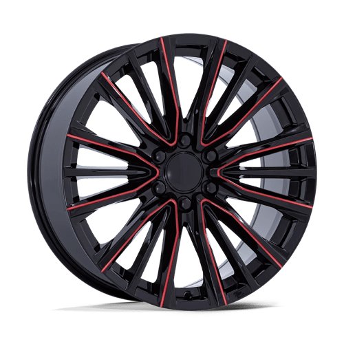 Performance Replica Wheels Pr223 - Gloss Black Milled Red - Wheel Warehouse