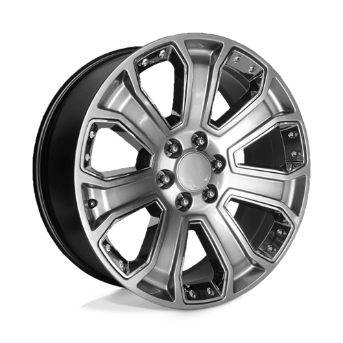 Performance Replica Wheels PR113 - Hyper Silver Dark W/ Chrome Accents - Wheel Warehouse