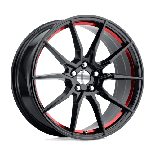 Performance Replica Wheels PR193 - Gloss Black Red Machined - Wheel Warehouse