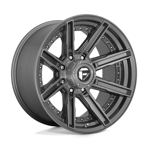 Fuel Wheels D710 ROGUE PLATINUM - Brushed Gun Metal Tinted Clear - Wheel Warehouse