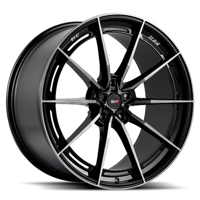 Savini SV-F1 - Double Dark Tint w/ Gloss Black [ Flow Form ] - Wheel Warehouse