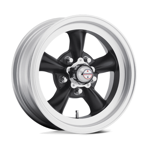 American Racing Wheels VN105 TORQ THRUST D - Satin  Black W/ Machined Lip - Wheel Warehouse