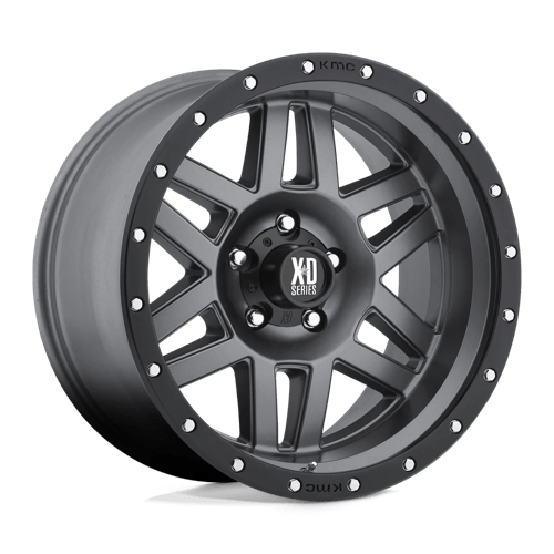 XD Wheels XD128 MACHETE - Matte Gray W/ Black Ring - Wheel Warehouse