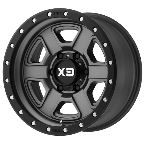XD Wheels XD133 FUSION OFF-ROAD - Satin Gray W/ S-Blk Lip - Wheel Warehouse