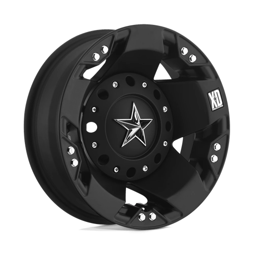 XD Wheels XD775 ROCKSTAR - Dually Matte Black Rear - Wheel Warehouse