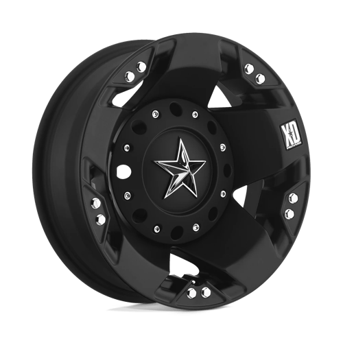 XD Wheels XD775 ROCKSTAR - Dually Matte Black Rear | Wheel Warehouse