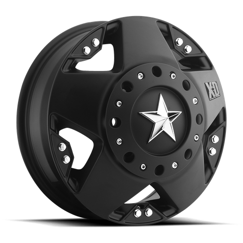 <b>XD Wheels</b> XD775 ROCKSTAR -<br> Dually Matte Black Front