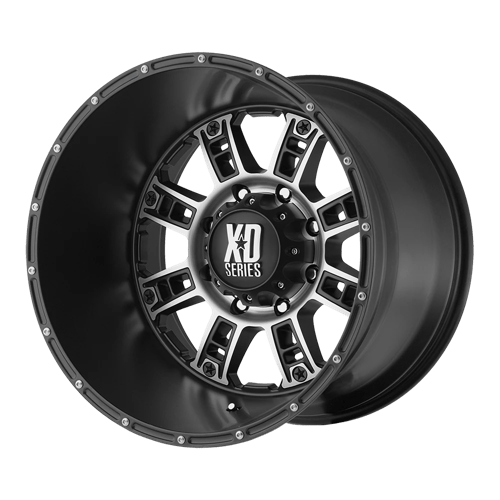 XD Wheels XD809 RIOT - Matte Black Machined - Wheel Warehouse