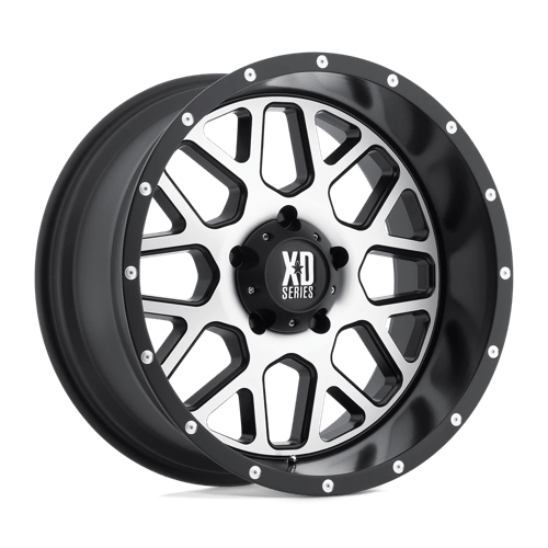 XD Wheels XD820 GRENADE - Satin Black W/ Machined Face - Wheel Warehouse
