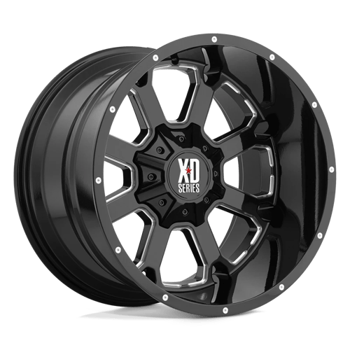 XD Wheels XD825 BUCK 25 - Gloss Black Milled - Wheel Warehouse