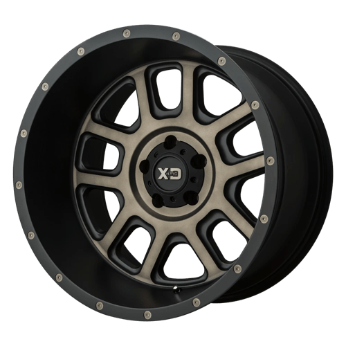 XD Wheels XD828 DELTA - Matte Black W/ Dark Tint Clear - Wheel Warehouse