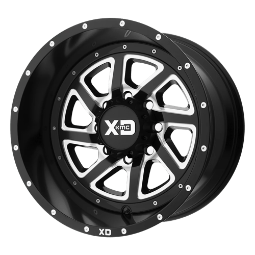 XD Wheels XD833 RECOIL - Satin Black Milled W/ Reversible Ring - Wheel Warehouse