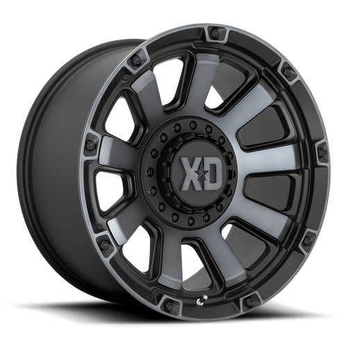 XD Wheels XD852 GAUNTLET - Satin Black W/ Gray Tint - Wheel Warehouse