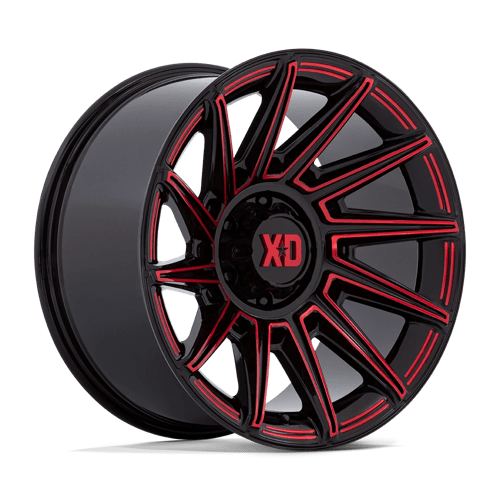 XD Wheels XD867 SPECTER - Gloss Black W/ Red Tint - Wheel Warehouse