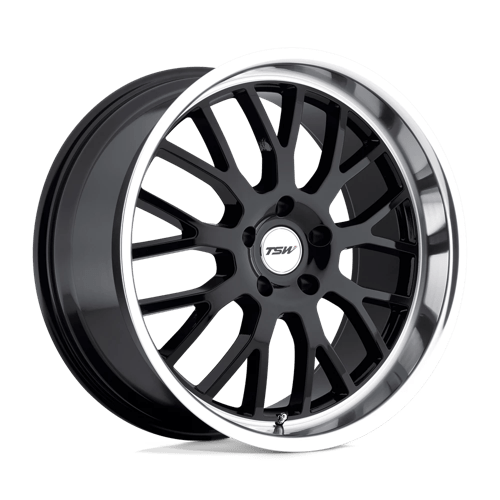 TSW Wheels TREMBLANT - Gloss Black W/ Mirror Cut Lip - Wheel Warehouse
