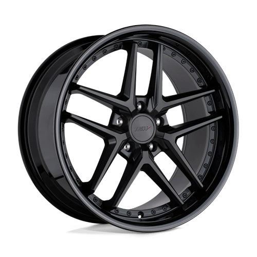 TSW Wheels PREMIO - Matte Black W/ Gloss Black Lip - Wheel Warehouse