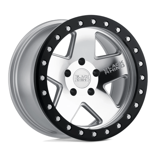 Black Rhino Wheels CRAWLER - Silver W/ Mirror Face & Black Lip Ring - Wheel Warehouse