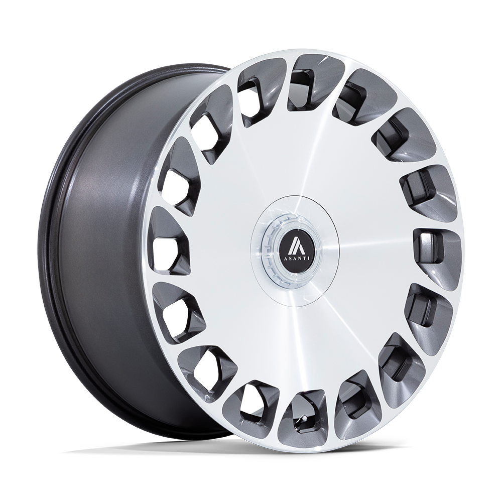 Asanti Wheels ABL-45 ARISTOCRAT - Gloss Platinum Bright Mach Fc - Wheel Warehouse