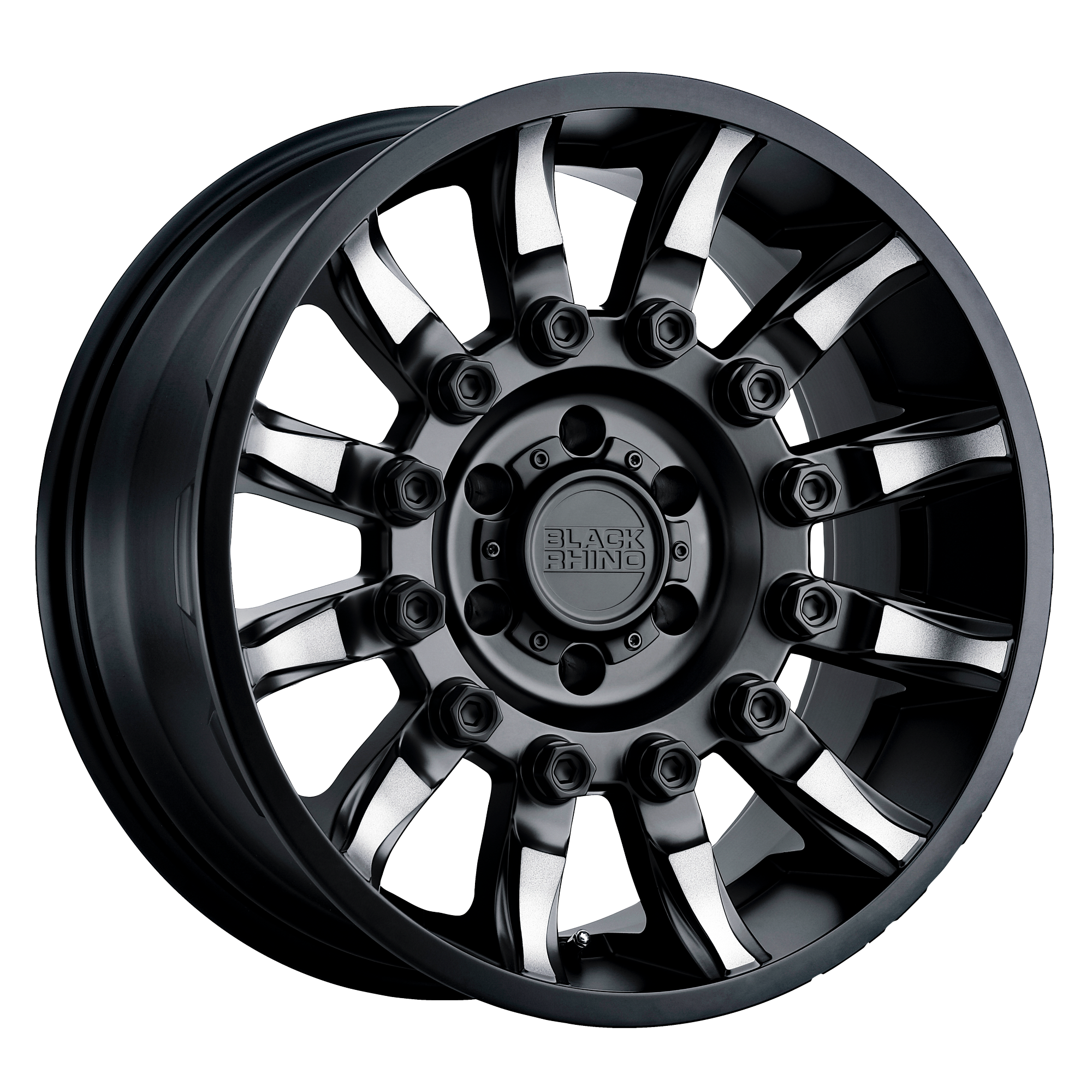 Black Rhino Wheels MISSION - Matte Black W/ Machined Tinted Spokes - Wheel Warehouse