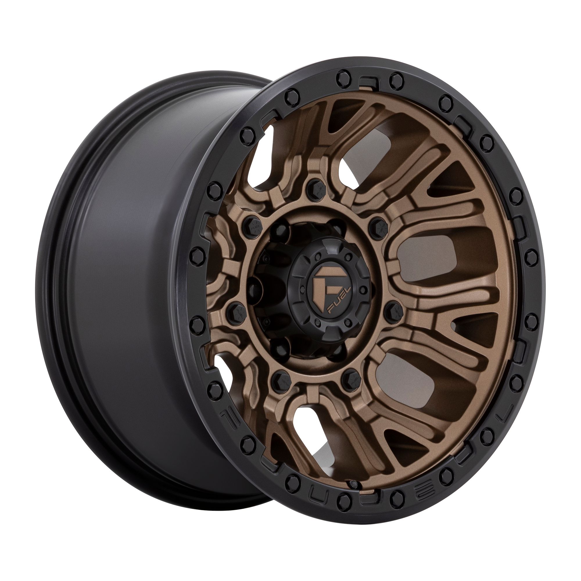 Fuel Wheels D826 TRACTION - Matte Bronze W/ Black Ring - Wheel Warehouse