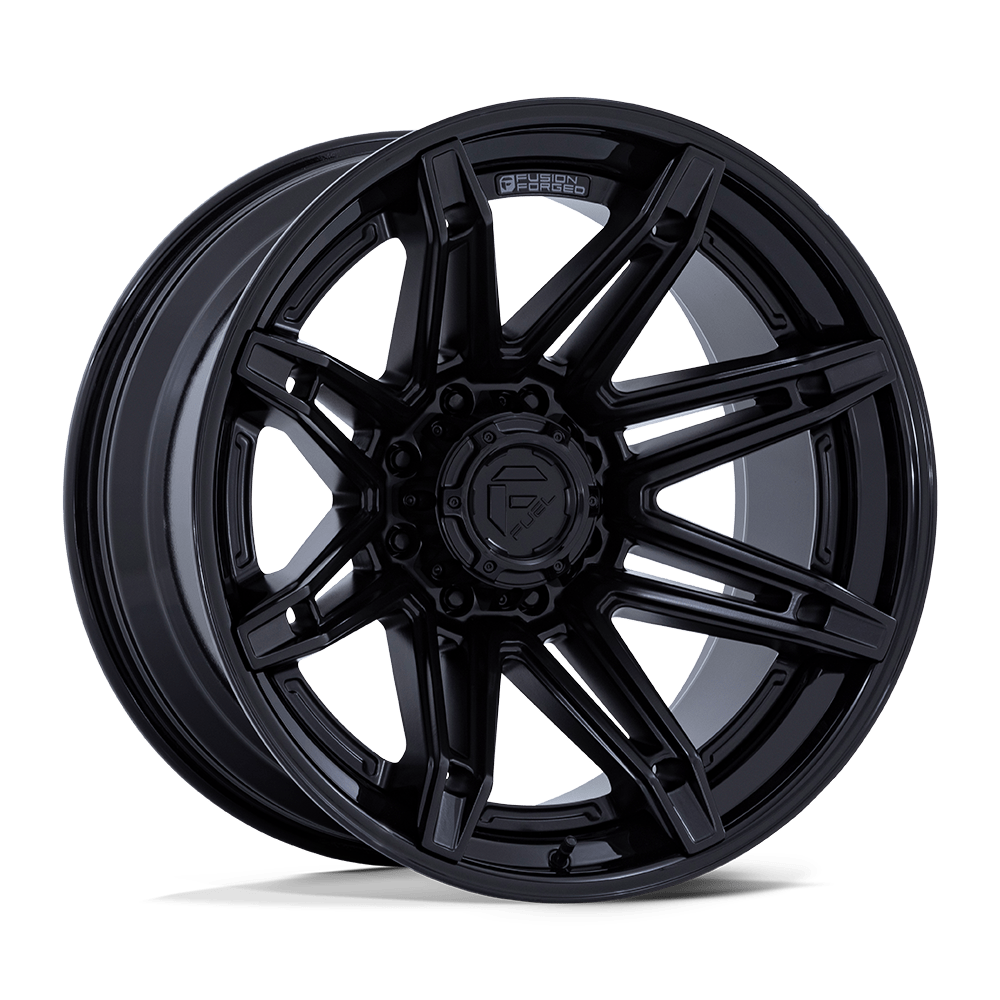 Fuel Wheels FC401 BRAWL - Matte Black W/ Gloss Black Lip - Wheel Warehouse
