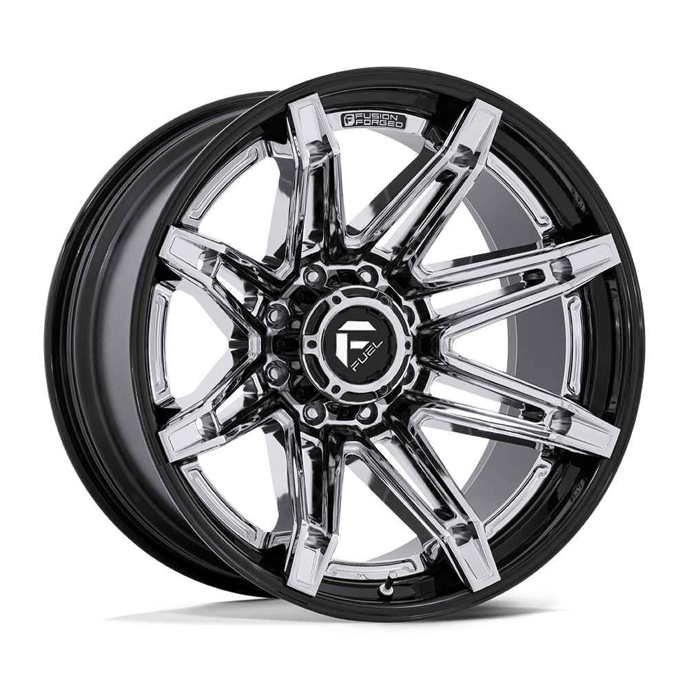 Fuel Wheels FC401 BRAWL - Chrome W/ Gloss Black Lip - Wheel Warehouse