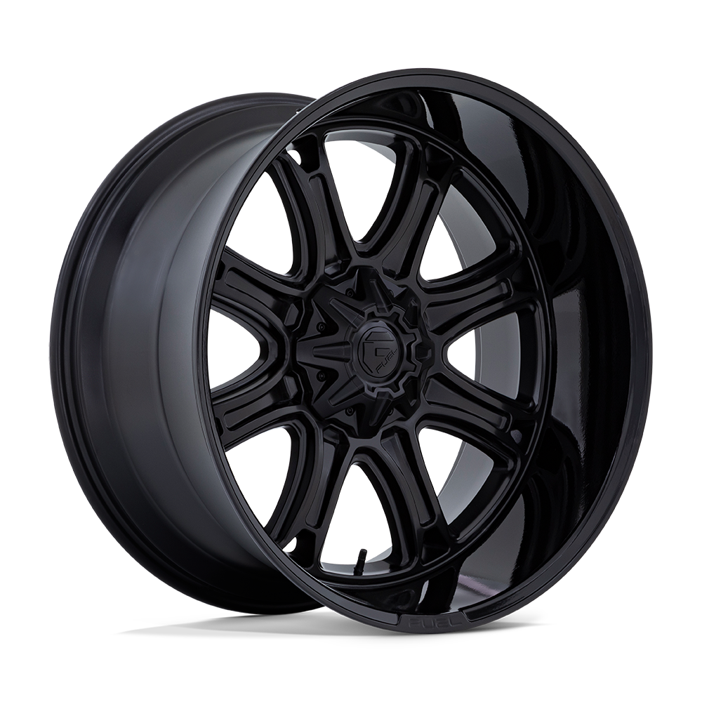 Fuel Wheels DARKSTAR - Matte Black W/ Gloss Black Lip - Wheel Warehouse