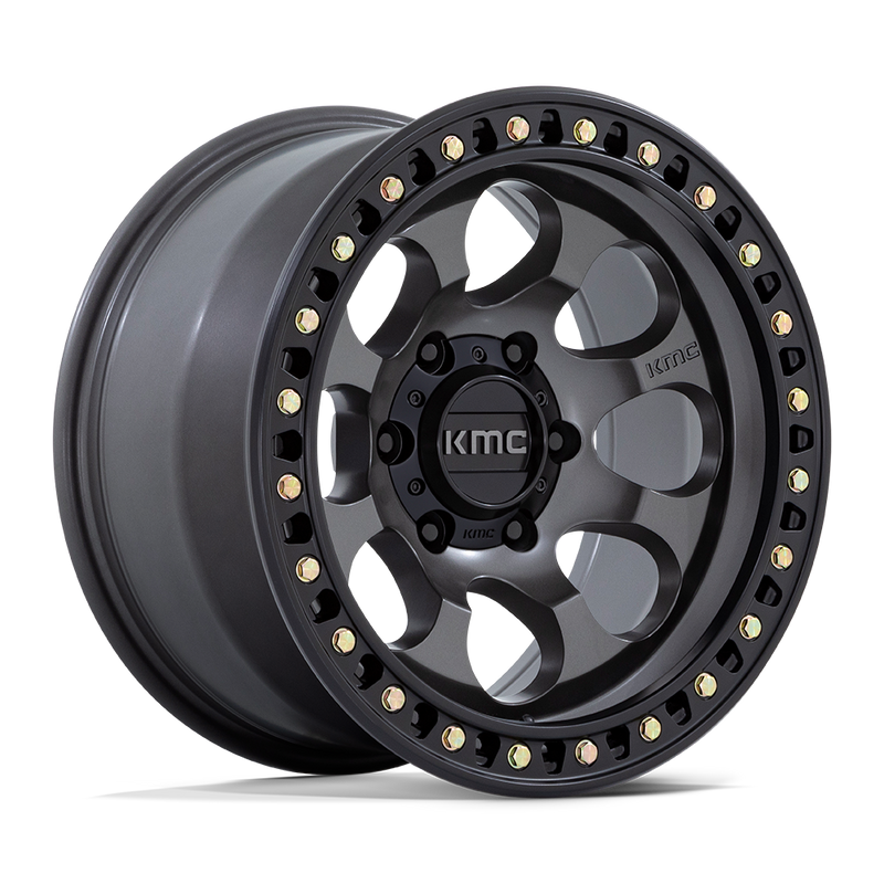 <b>KMC Wheels</b> KM550 RIOT SBL -<br> Anthracite W/ Satin Black Lip