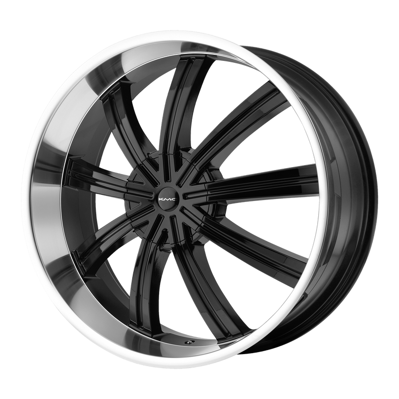 <b>KMC Wheels</b> KM672 WIDOW -<br> Gloss Black W/ Machined Face