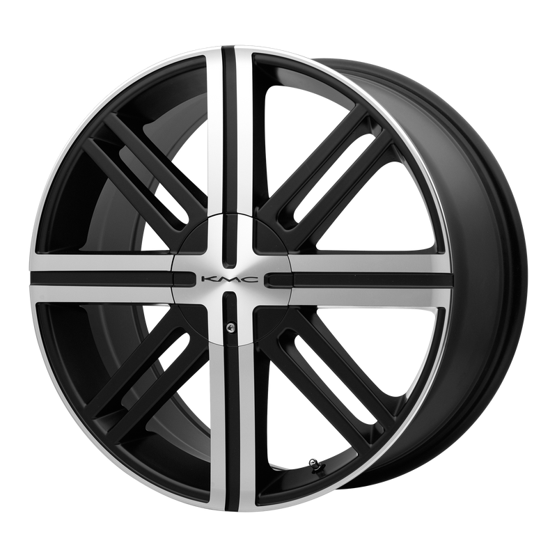 <b>KMC Wheels</b> KM675 SPLICE -<br> Satin Black W/ Machined Face