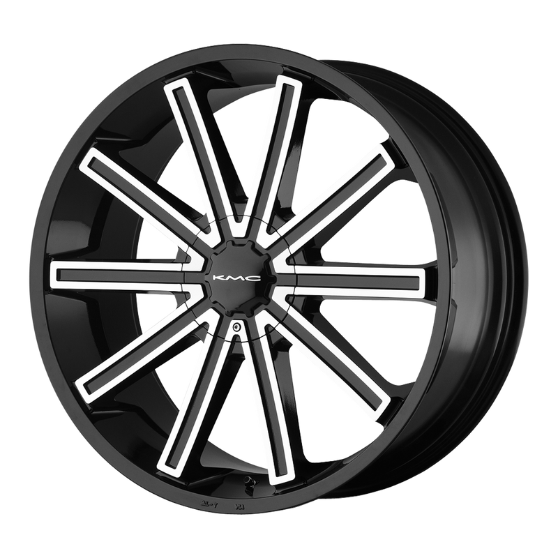 <b>KMC Wheels</b> KM681 NERVE -<br> Gloss Black Machined