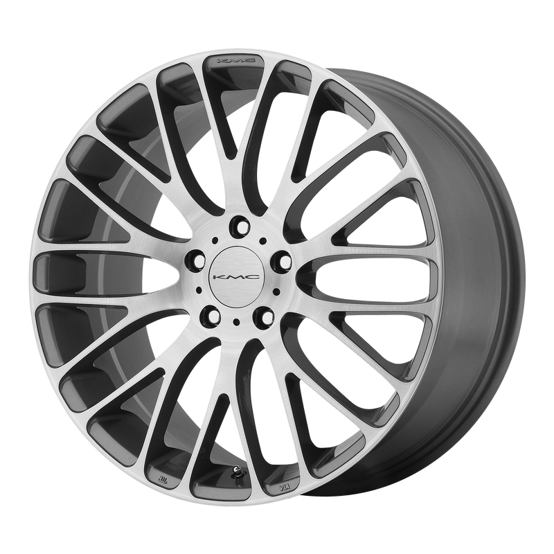 <b>KMC Wheels</b> KM693 MAZE -<br> Pearl Gray W Brushed Face