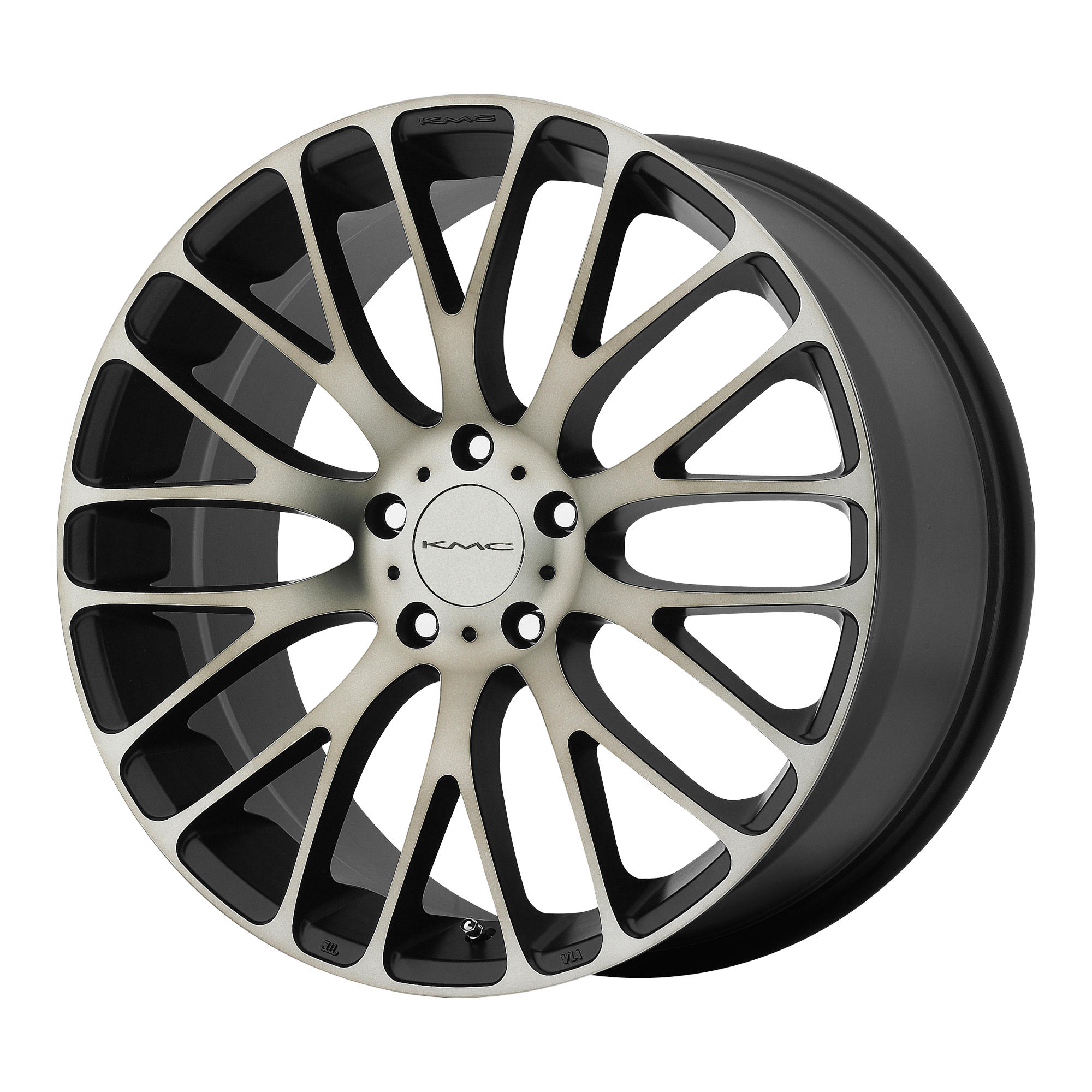 KMC Wheels KM693 MAZE - Satin Black W Machined Dark Tint Face - Wheel Warehouse