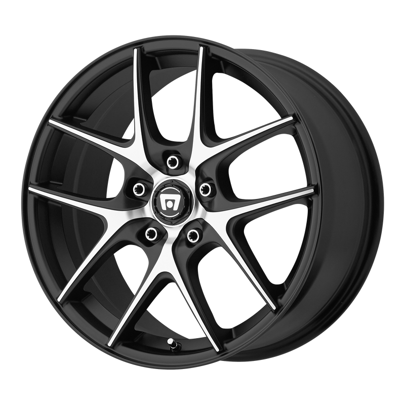 <b>Motegi Wheels</b> MR128 -<br> Satin Black W/ Machined Face