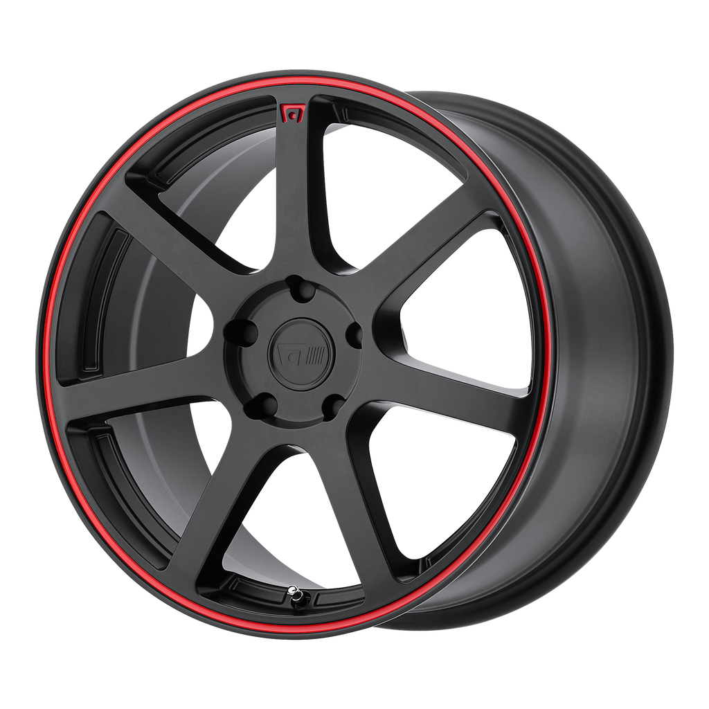Motegi Wheels MR132 - Matte Black W/ Red Stripe - Wheel Warehouse
