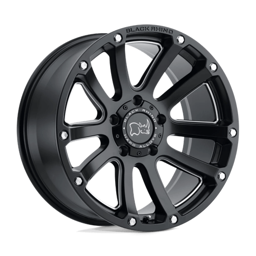 Black Rhino Wheels HIGHLAND - Matte Black W/ Milled Spokes - Wheel Warehouse
