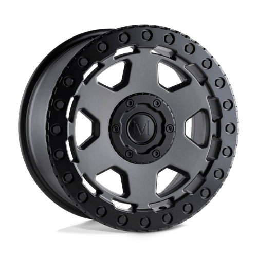 Mandrus Wheels FORSCHER - Matte Gunmetal W/ Black Lip Edge - Wheel Warehouse