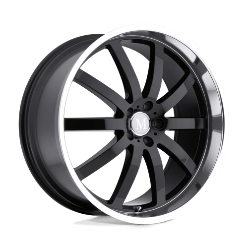 <b>Mandrus Wheels</b> WILHELM -<br> Gloss Black W/ Mirror Cut Lip