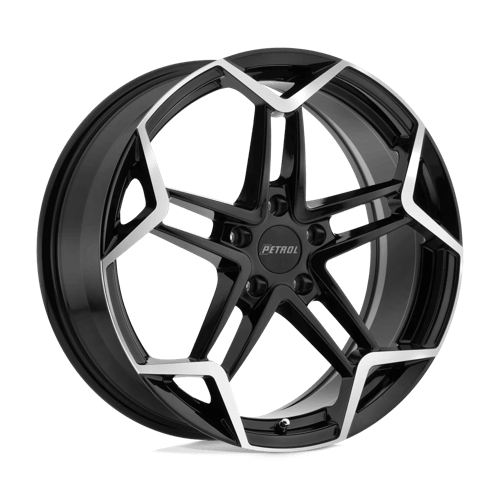 Petrol Wheels P1A - Gloss Black W/ Machined Cut Face - Wheel Warehouse