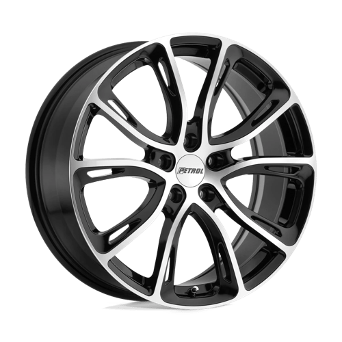Petrol Wheels P5A - Gloss Black W/ Machined Cut Face - Wheel Warehouse