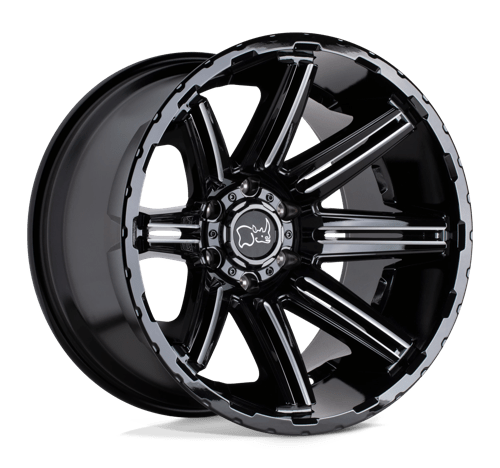 Black Rhino Wheels RAMPAGE - Gloss Black W/ Mirror Cut Face & Translucent Clear - Wheel Warehouse