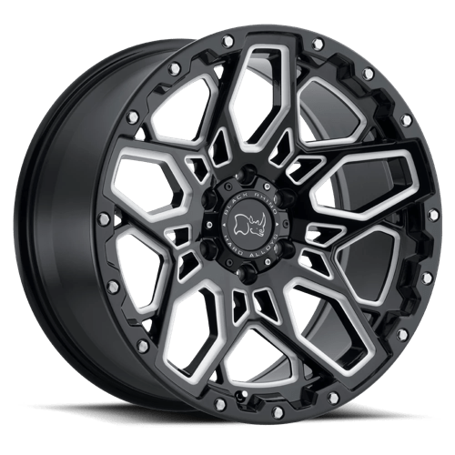 Black Rhino Wheels SHRAPNEL - Gloss Black W/ Milled Spokes - Wheel Warehouse