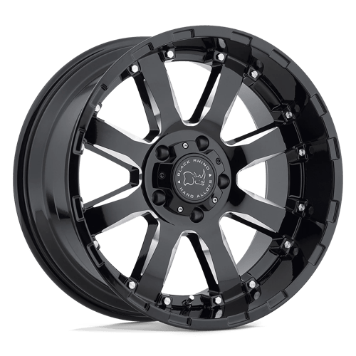 Black Rhino Wheels SIERRA - Gloss Black W/ Milled Spokes - Wheel Warehouse