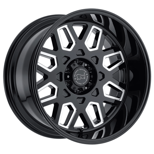 Black Rhino Wheels PREDATOR - Gloss Black W/ Milled Windows - Wheel Warehouse
