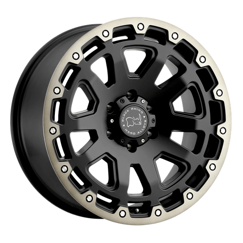 Black Rhino Wheels RAZORBACK - Matte Black W/ Machined Dark Tint Lip - Wheel Warehouse